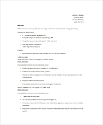 This engineer cv sample was designed in a word format, so you will be able to. Free 6 Hvac Resume Templates In Ms Word Pdf