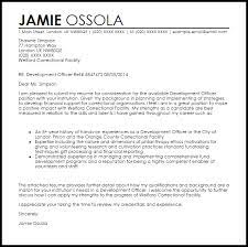 Start your email message with the salutation. Development Officer Cover Letter Sample Cover Letter Templates Examples