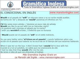 Gramatica Inglesa Verbos El Condicional En Ingles Gramatica Inglesa Gramatica Ingles