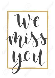 Good luck cards printable free. Vector Illustration Handwritten Lettering Of We Miss You Template For Banner Greeting Card Postcard Invitation Farewell Party Poster Or Sticker Objects Isolated On White Background Royalty Free Cliparts Vectors And Stock Illustration