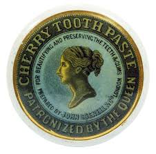 Common But Classic John Gosnell Co Queen S Head Cherry Tooth Paste Antique Ceramic Pot Lid This One Cir Antique Ceramics Medical Artifacts Vintage Bottles