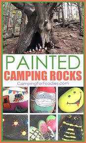 Trunk decorated with vinyl monogram diy camp trunk organizer an epic trunk or treat camp courage decorating decorate a camp trunk trunks. Fun Rock Painting Camping Activity Simple Craft Project
