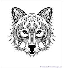 Malvorlagen Wolf Mandala Hohe Qualitätwolf Mandala Coloring