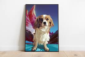 Receive your portrait in digital format 16x20 (or the size you want, up to 24x32) to print on. Pet Portrait Custom Personalized Gifts Wall Decor Custom Etsy Custom Pet Memorials Dog Memorial Gift Custom Pet Art
