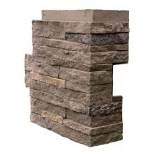 Ledger stone panels give your space a rustic appearance that fits perfectly indoors or outdoors. Nextstone Stacked Stone Walnut Brown 4 25 In X 13 75 In Faux Stone Siding Corner 4 Pack Sts Oc Wb 4 The Home Depot