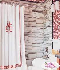 Perigold.com has been visited by 100k+ users in the past month Matouk Monogrammed Newport Shower Curtain From Matouk Shower Curtain Monogram Shower Curtain Curtains