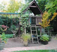 Think Outside The Box With Trellises And Vines Design Fiskars Playground Landscaping Backyard Playground Gardening For Kids