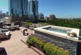 Swimming in this curving pool that is partially covered by a patio roof is a relaxing experience, especially when the rain curtain is activated. Rooftop Swimming Pool Look More Beautiful House Plans 104589