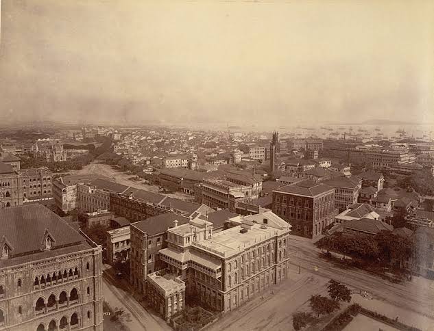 A general view of the port city of Bombay (now Mumbai) in 1880s during British rule [784 × 600] : r/HistoryPorn