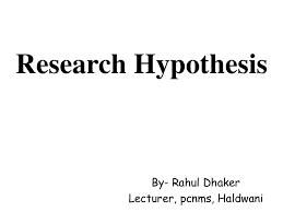 A hypothesis test evaluates two mutually exclusive statements about a population to determine which statement is best supported by the sample data. Research Hypothesis Ppt