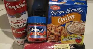 (1 1/4 ounce) packet lipton onion soup mix. Perfect Pot Roast With Rump Roast Cream Of Mushroom Soup Lipton Onion Soup Mix Beef Bul Rump Roast Crock Pot Recipes Lipton Onion Soup Mix Perfect Pot Roast