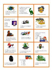 Start out with the two free printable quizzes offered on this page. Comparison Trivia Game Cards Esl Worksheet By Gabitza