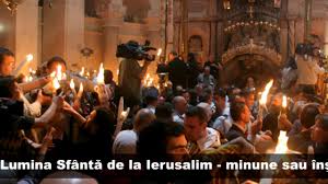 Sfânta lumină este cea mai evidentă minune care se petrece an de an la biserica sfântului mormânt din ierusalim, în sâmbăta dinaintea paștilor. Lumina SfantÄƒ De La Ierusalim Minune Sau InselÄƒtorie