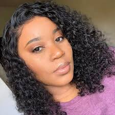 Water Wave Lace Front Wigs Human Hair Wavy Bob Wigs