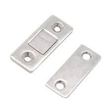 Stainless steel cabinet door restraint kit (packs of 2, 5, 10 or 50) 8 inch cupboard hinge limiter, restrict door swing, flexible braided cable, limit door opening angle, made in usa (2 pack) 4.8 out of 5 stars. Silver Vosarea 2pcs Stainless Steel Magnetic Door Stop Cabinet Door Suction Closet Magnet Door Suction Buckles With 8 Screws Hardware Tools Home Improvement Urbytus Com
