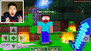 In todays video i caught herobrine the thing was i was in 1.15.2 so he might still be out there. Herobrine Spotting In Minecraft Pocket Edition Caught On Camera Youtube