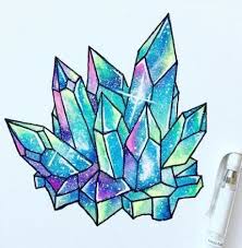 61 Trendy Drawing Ideas Watercolor Galaxy Crystals Art Drawing Crystal Drawing Galaxy Drawings