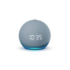 amazon echo dot 4th gen smart speaker with clock and alexa twilight blue in 2021 echo dot smart speaker alexa