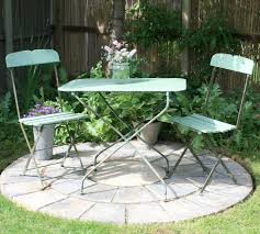 French Metal Garden Bistro Table Green Garden Table Bistro Table Outdoor Garden Table Outdoor Patio Decor