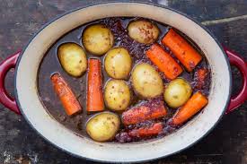 Season the lamb shanks with salt and pepper, add them to the casserole and brown well on all sides, working in batches if necessary. Braised Lamb Shanks With Vegetables How To Cook Lamb Shanks