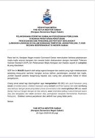Jawatankuasa peringkat persekutuan karbinet menyelaras dan menyelesaikan. Tatacara Operasi Majlis Keselamatan Negara Negeri Sabah Facebook