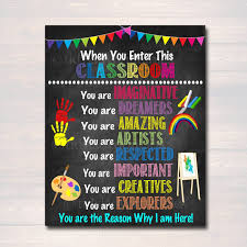 Art Teacher Printable Poster Classroom Decor Kindergarten Etsy Printable Classroom Posters Classroom Rules Sign Classroom Rules Poster