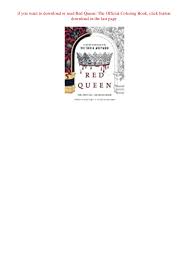 The world of red queen comes to life in this stunningly illustrated coloring book companion to the #1 new york times bestselling series by victoria aveyard. Download Pdf Red Queen The Official Coloring Book P D F File