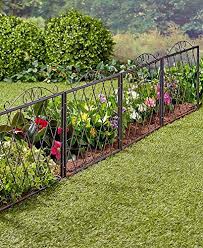 The Lakeside Collection Scrolled Metal Garden Fence Black Https Www Amazon Com Dp B07bkm7rvl Ref Cm Sw Metal Garden Fencing Garden Fencing Backyard Fences