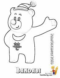 It was named schuss and it was a little man on skis, designed in an abstract form and painted in the colors of france: Olympics Mascot Coloring Pages Free Olympic Flags Torches