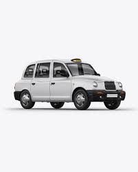 London Cab Mockup Half Side View In Vehicle Mockups On Yellow Images Object Mockups In 2020 Mockup Free Psd Mockup Psd Mockup Free Download