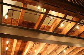 Here they have used led tape to light the headers and in between the rafters. 25 Best Basement Exposed Joist Lighting Ideas Basement Ceiling Basement Lighting Finishing Basement