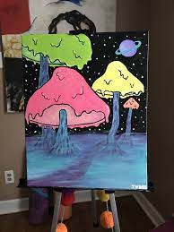 Get Lost In The Fog It Ll Get Ya High Trippy Painting Diy Canvas Art Painting Diy Canvas Art Simple idea to draw nature painting with crayons. diy canvas art painting
