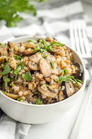 Buckwheat Kasha With Mushrooms And Olives Avocado Pesto This Super Easy And Healthy Buckwheat Kasha S Buckwheat Recipes Whole Food Recipes Healthy Recipes