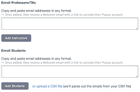 You have more formatting options here for this message than you. Configure Your Class Piazza