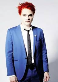 Gerard Way Blue Jacket And Black Tie Gerard Way Hesitant Alien Gerard Way My Chemical Romance
