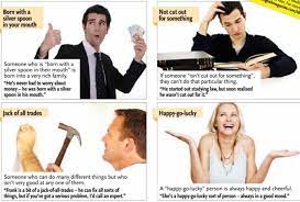 Born With A Silver Spoon In Your Mouth And Three Other Idioms Idioms Idioms And Phrases English Idioms And Phrases