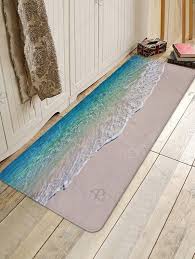 Beach Seawaves Print Floor Area Rug Floor Area Rugs Floor Rugs Area Rug Decor