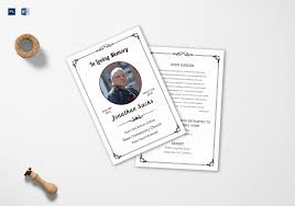 The model is not only easy to modify, it is also ready for printing and simple to customize. Death Announcement Template In Adobe Photoshop Microsoft Word