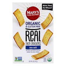 Compre Mary S Gone Crackers Sal Do Mar De Bolachas Finas Reais Organicas 5 Oz Em Luckyvitamin Com