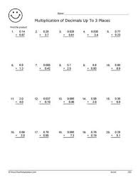 A series of worksheets to help students learn how to find the product of decimal values and solve decimal multiplication problems. Multiplying Decimals Worksheets