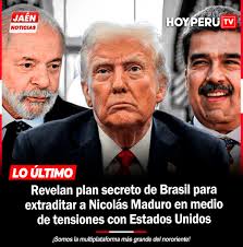 🚨#LoÚltimo 🚨#HOYPERÚTV: Revelan plan secreto de Brasil para extraditar a  Nicolás Maduro en medio de tensiones con Estados Unidos. El portal  especializado Defesanet informó que Brasil habría diseñado la “Operación  Imeri” para