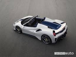 Scheda tecnica, prezzo e consumi posted on 16/09/2020 author ciro d'auria comment(0) prodotta a partire dal 2017 , la ferrari 488 pista è una super car a due posti equipaggiata con il motore v8 più potente nella storia della casa di maranello. Ferrari 488 Pista Spider 720 Cv Scheda Tecnica Newsauto It