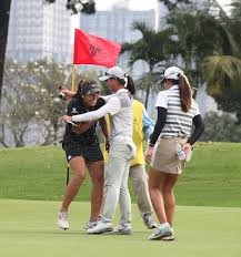 Bianca pagdanganan (right) is shown with father sam. Women S Golf Association Of The Philippines Wgap Pagdanganan Romps Off With Record 9 Shot Win Women S Golf Association Of The Philippines Wgap