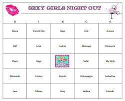 Bingo Games To Play Pin On Girls Night