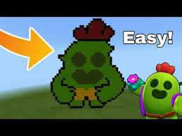 Tons of awesome brawl stars spike wallpapers to download for free. How To Make Spike In Minecraft Pe Pixel Art Brawl Stars Youtube
