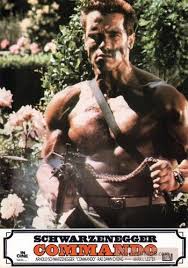 Commando Lobby Card With Arnold Schwarzenegger Arnold Schwarzenegger Movies Arnold Schwarzenegger Schwarzenegger