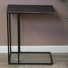 Vintage L Shaped Side Table Copper Side Table Rattan Chair Table