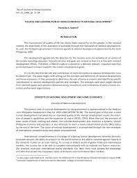 Preparing a concept paper entails different approaches, but i somehow drew out some principles from these readings. Pdf The Role And Contribution Of Home Economics To National Development 1