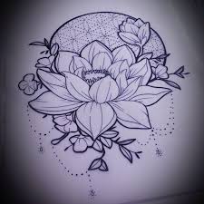 Lotus flower tattoo drawing outline. Drawing Lotus Flower Drawing Tattoo