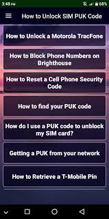 Jan 02, 2021 · the description of puk sim code unlock app. Guide For Unlock Sim Puk Code For Android Apk Download